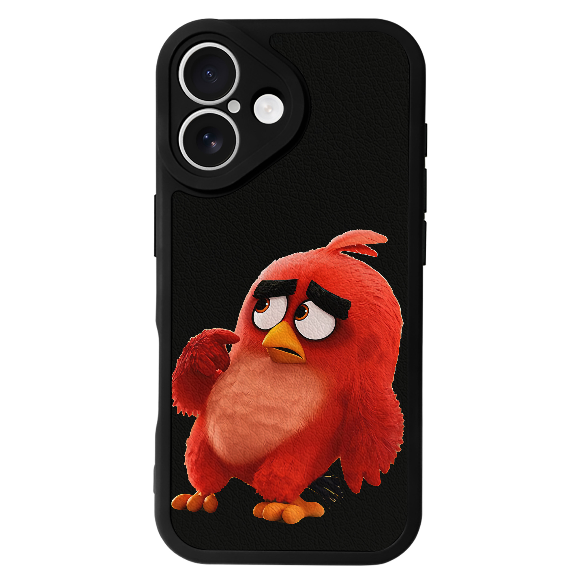 （画像用） Angry Birds アングリーバード 【iPhone 16シリーズ対応】シリコンスマホケース（レザー調） 材質：シリコン